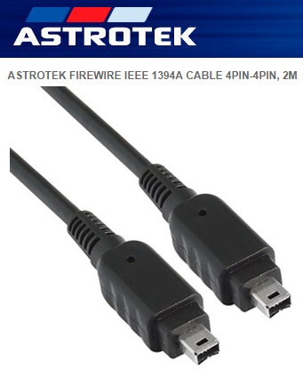 Astrotek IEEE 1394A Firewire Cable 4Pin-4Pin (2m)