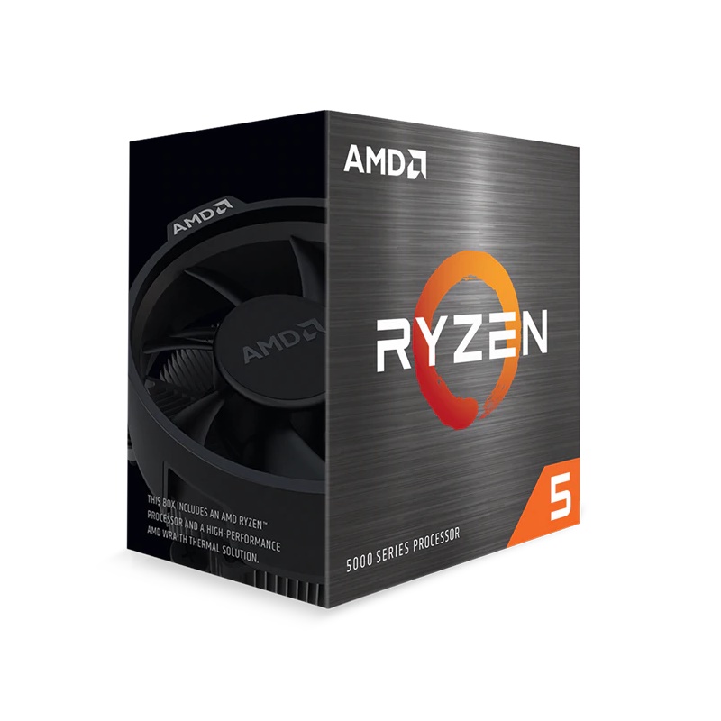AMD Ryzen 5 5600X 6-Core AM4 3.7GHz, Wraith Stealth, No VGA