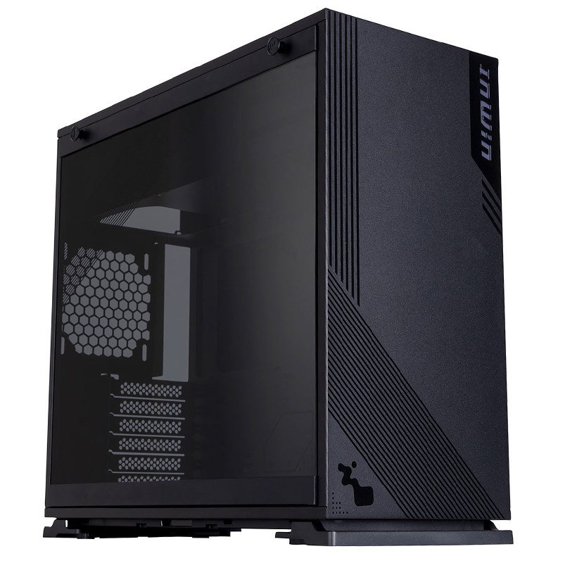 INWIN 103RGB-BLACK Mid Towers Case, Tempered Glass, Black