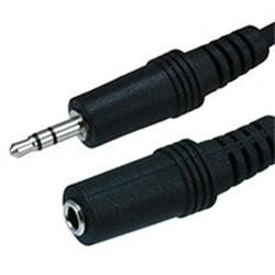 Audio Cable (QK-8055) 3.5mm to 3.5mm Male to FEMALE 2 Meter