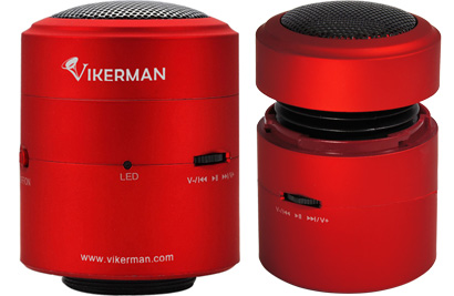 Vikerman Resonance Speaker VK-C03, 10W, Bluetooth (Red)